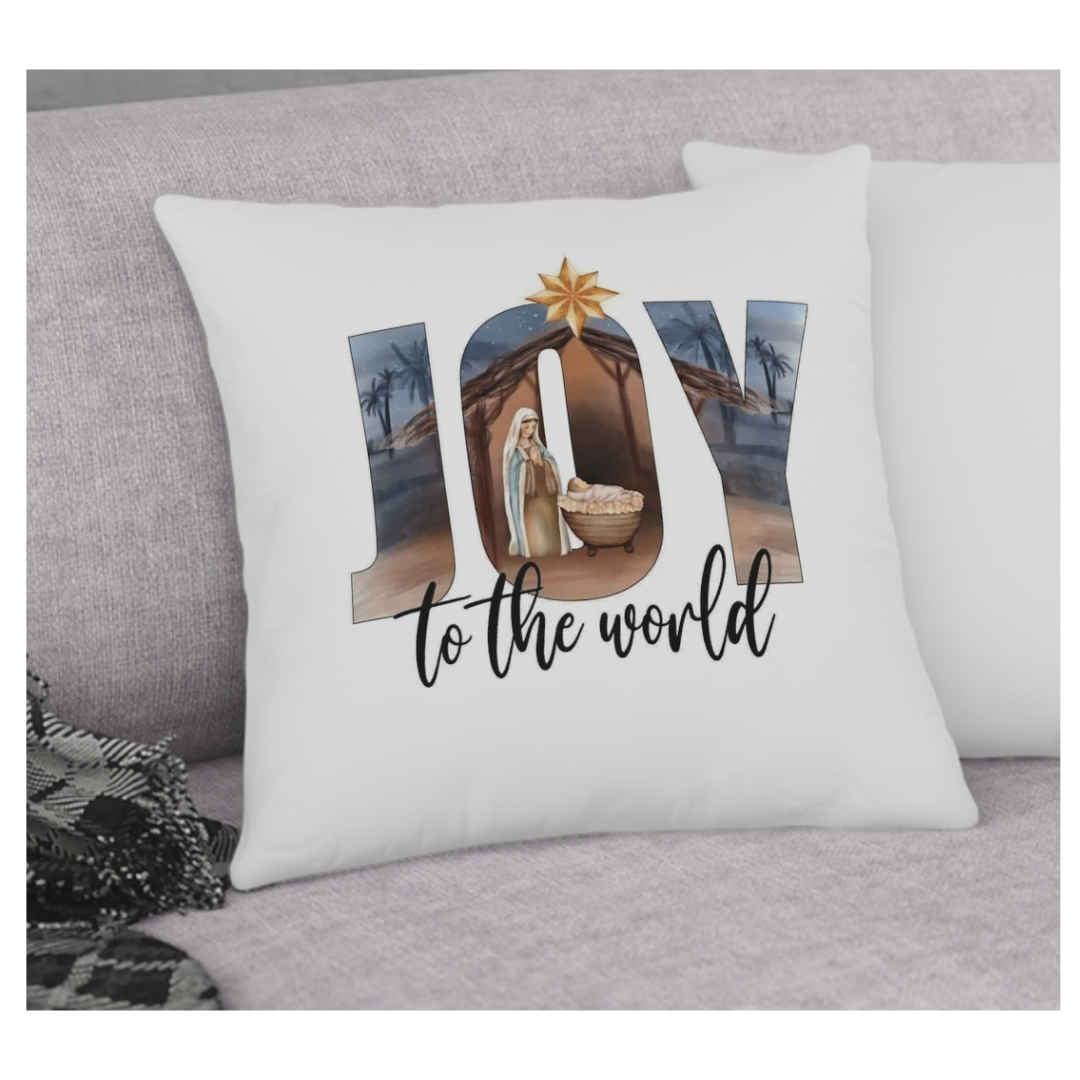 Joy to the World Pillow Word of Life Designs